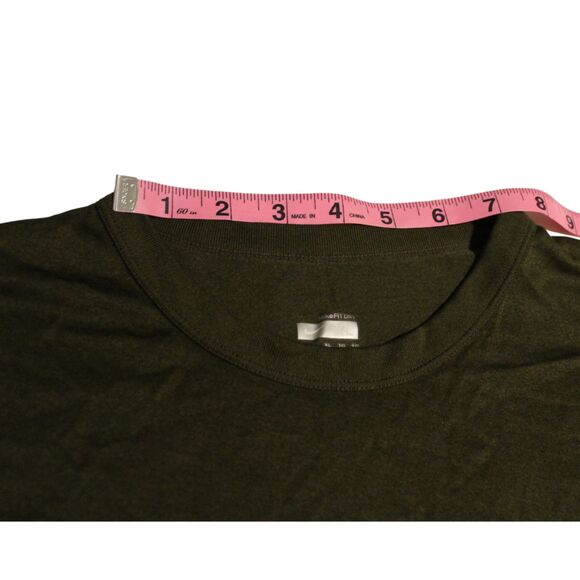 Men's Nike Dry Fit Short Sleeve Pullover Shirt Olive Green Size XL Extra-Large - Picture 3 of 9